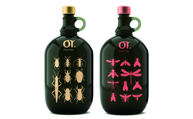 莫斯科昆蟲&ldquo;或葡萄酒&rdquo;品牌包裝設(shè)計，不過看起來有點(diǎn)恐怖