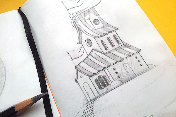 甜甜圈包裝插畫設計