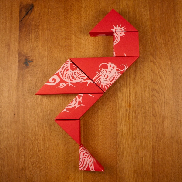 春節(jié)禮品盒包裝設計，新年七巧板的妙用