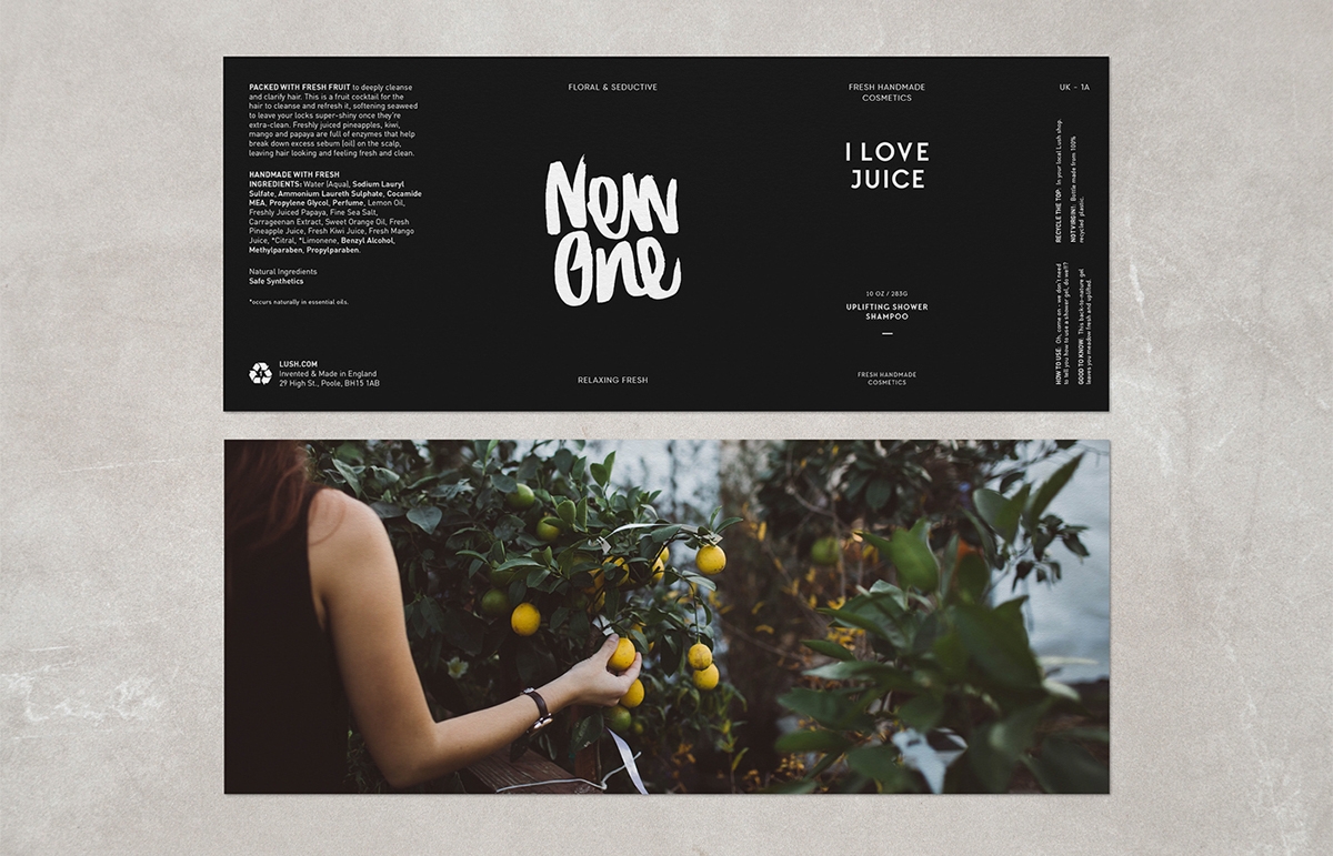 手工制作的天然化妝品品牌包裝設計