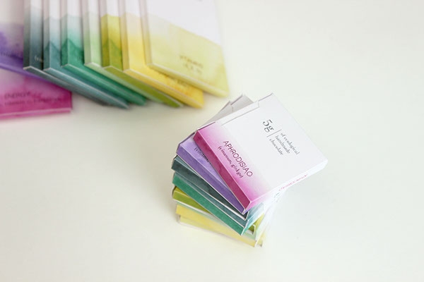 彩色之光, 生態(tài)手工巧克力食品包裝設(shè)計(jì)工程。