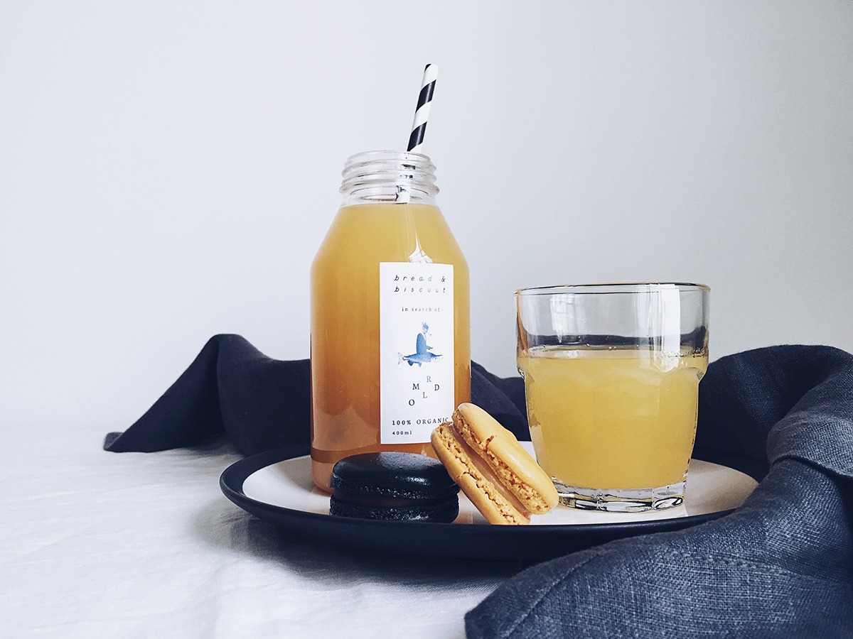 概念化早餐，面包與餅干食品飲料包裝設計