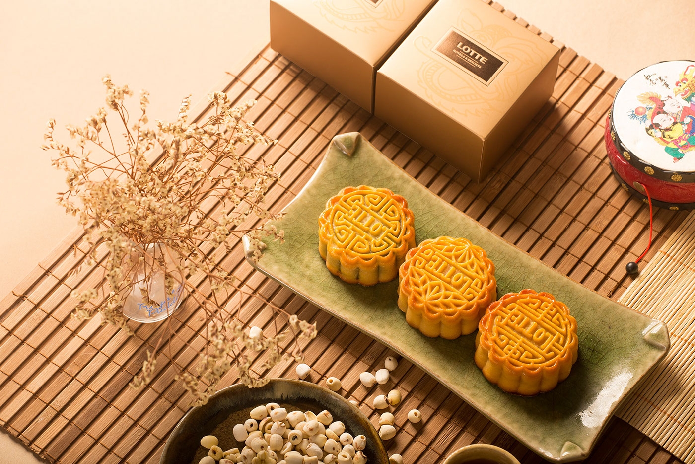 樂天度假酒店的中秋月餅禮盒包裝設計